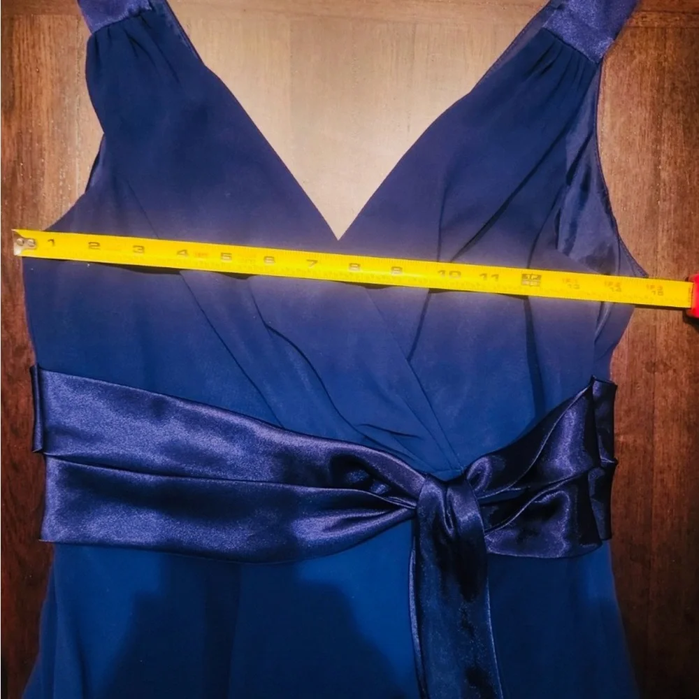 Jones Studio Deep Blue V-Neck Midi Dress - Picture 9 of 9